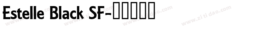 Estelle Black SF字体转换